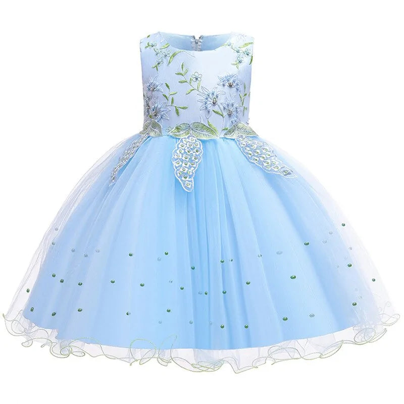 Children's Flower Tulle Dress