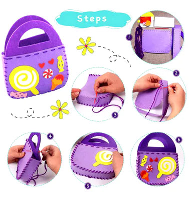 8Pcs Kids Sewing Kit DIY Preschool Educational Toys