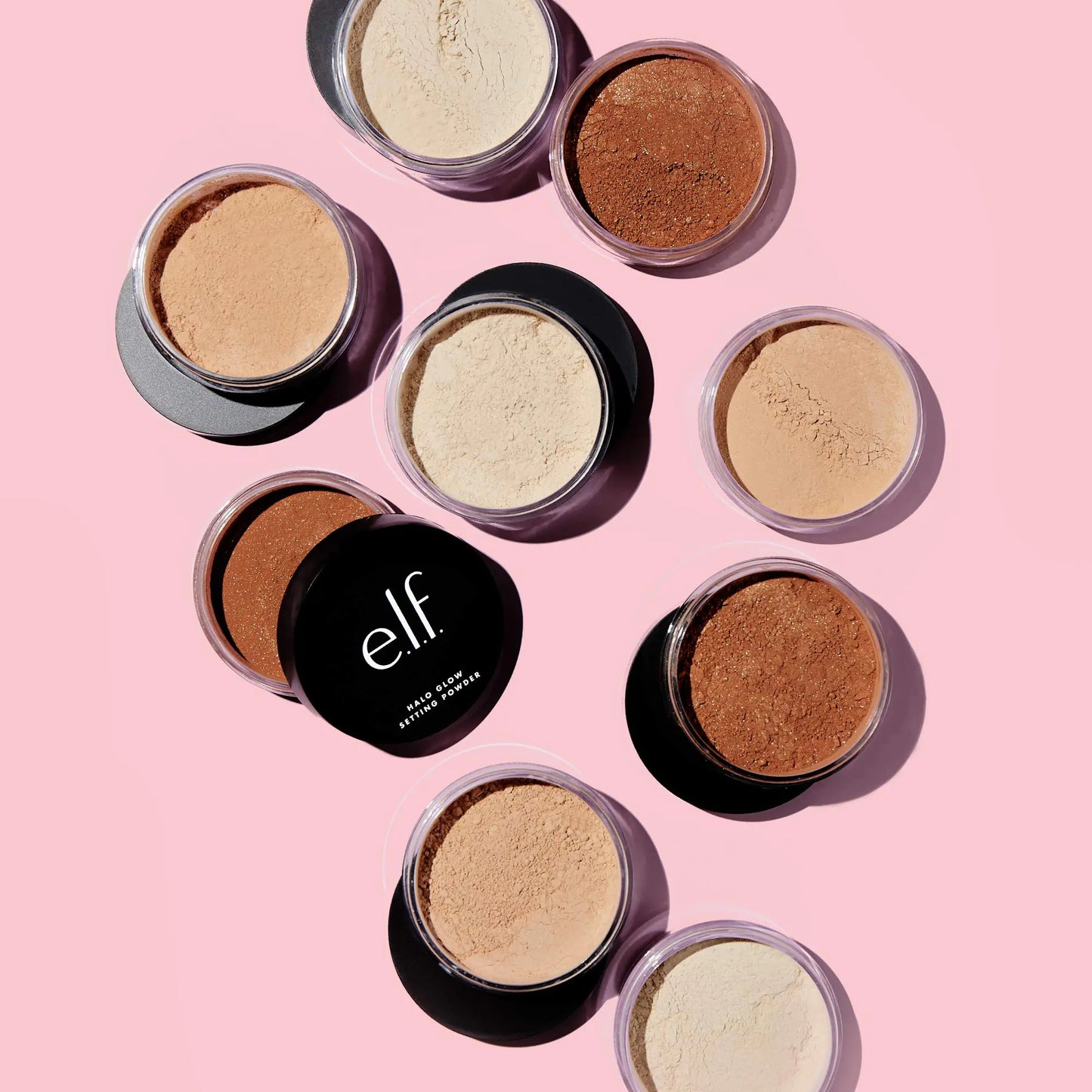 e.l.f. Halo Glow Setting Powder, Smooths The Look Of Pores & Fine Lines, Creates An Airbrushed Finish, Vegan & Cruelty-Free, Deep 0.24 Ounce (Pack of 1)