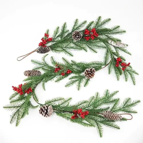 Red Berry Christmas Garland