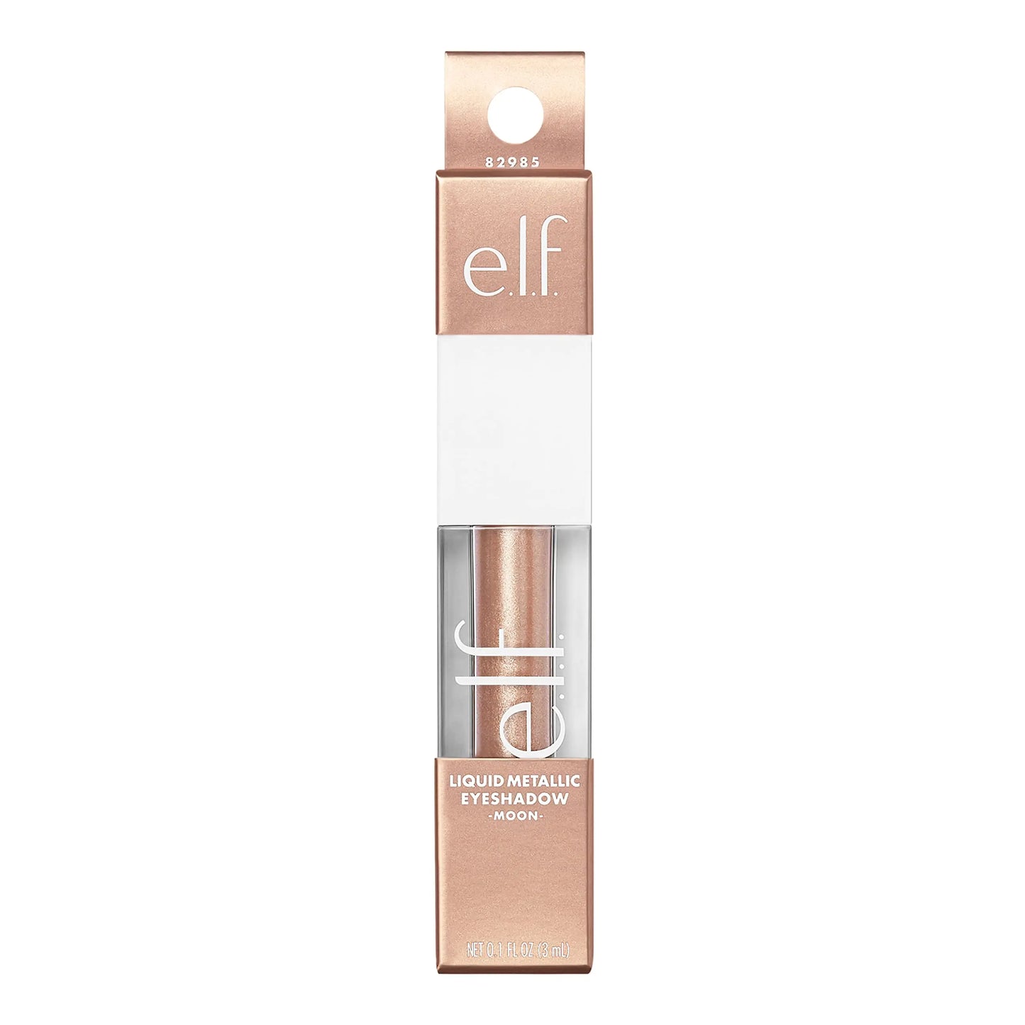 e.l.f. Liquid Metallic Eyeshadow, Gel Formula, Multi-Dimensional Finish For Bold Eye Looks, One-Swipe Coverage, Vegan & Cruelty-Free, Moon, 0.1 Fl Oz 0.1 Fl Oz (Pack of 1)