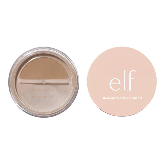 e.l.f. Halo Glow Setting Powder, Smooths The Look Of Pores & Fine Lines, Creates An Airbrushed Finish, Vegan & Cruelty-Free, Deep 0.24 Ounce (Pack of 1)