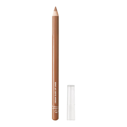 e.l.f. Cream Glide Lip Liner, Highly-Pigmented Pencil For Shaping & Sculpting Lips, Semi-Matte Finish, Vegan & Cruelty-Free, Baddest Beige 0.03 Ounce (Pack of 1)