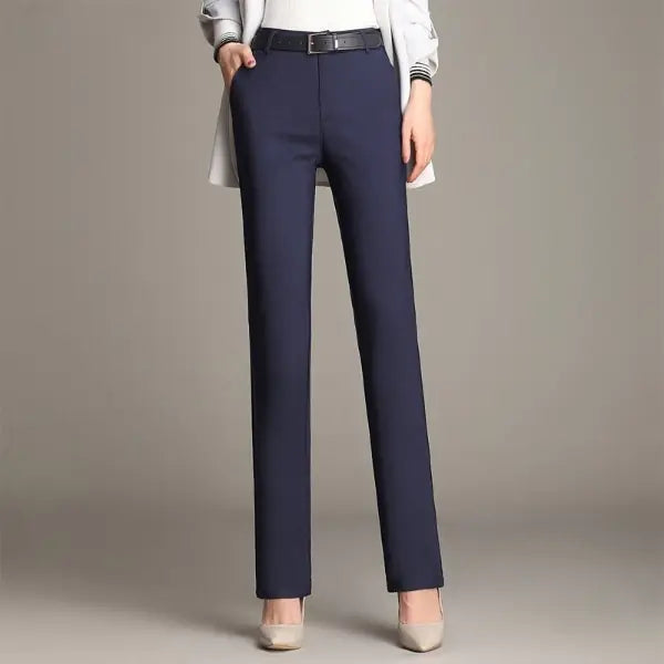 YUEY Women's Straight Leg Office Trousers