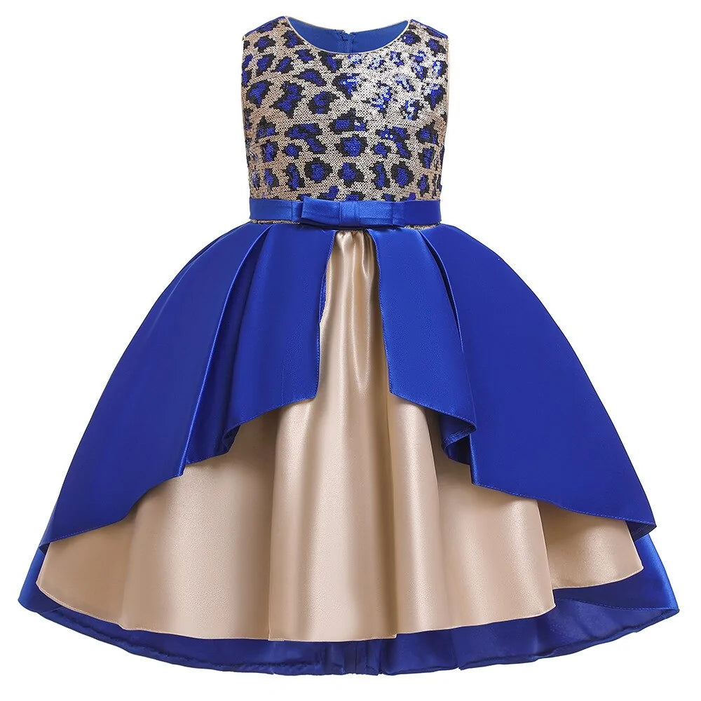 Children's Princess's Dress Leopard Print