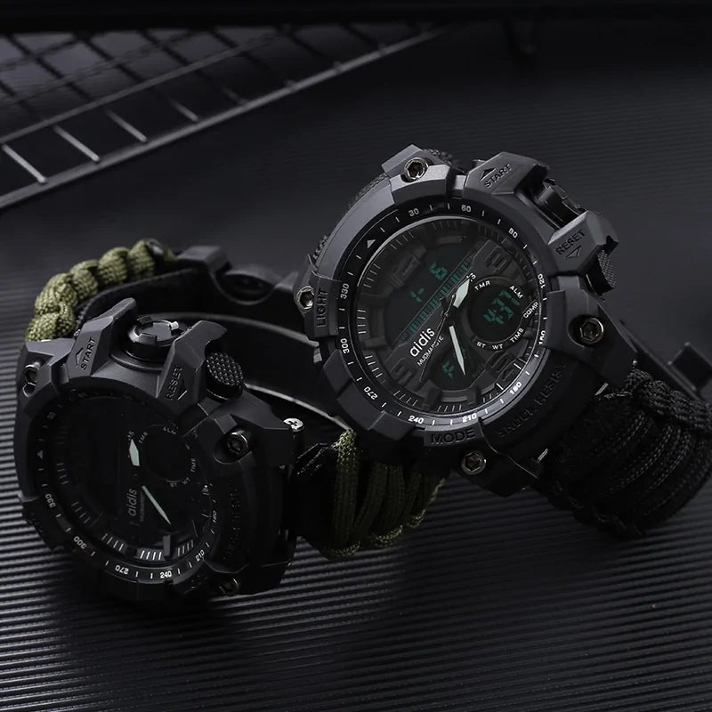 Waterproof LED Military Sports Watch