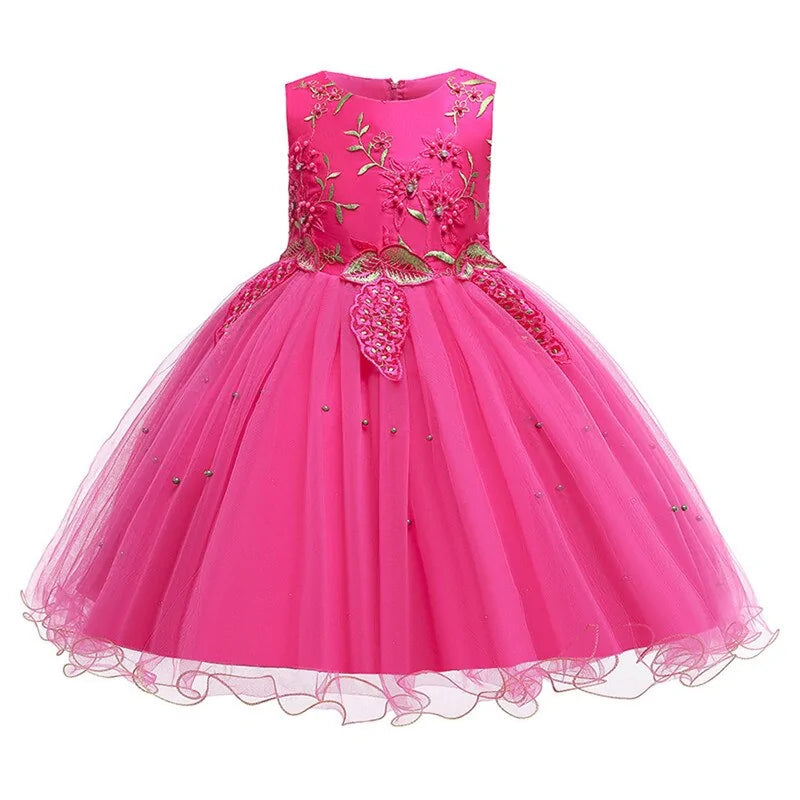 Children's Flower Tulle Dress