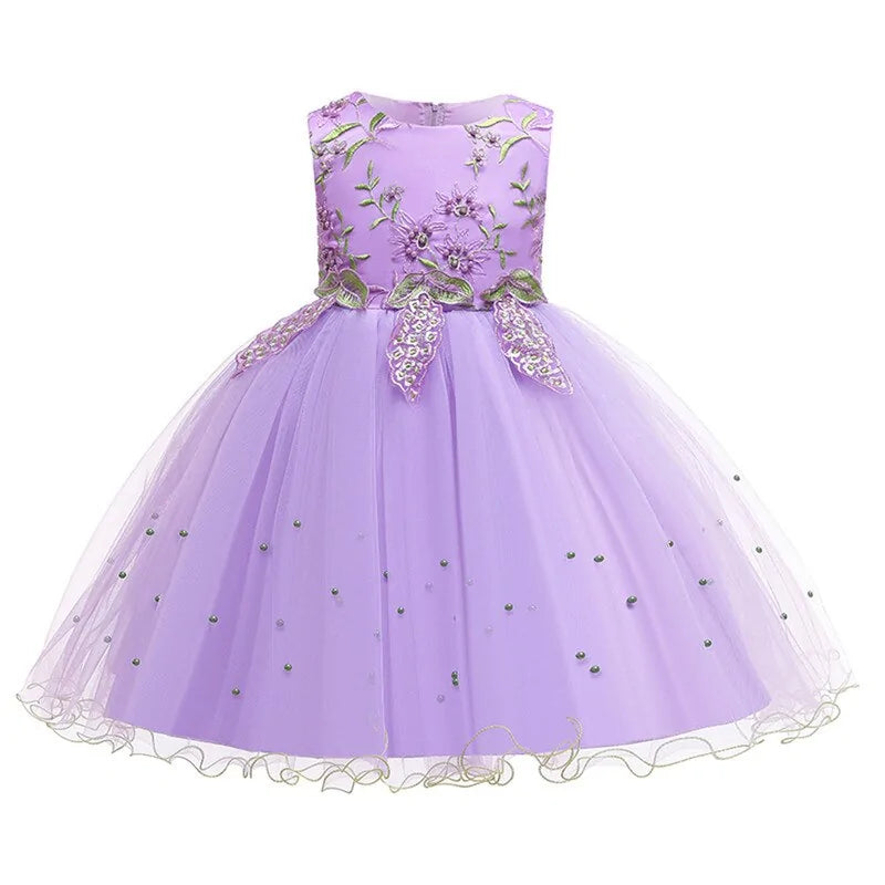 Children's Flower Tulle Dress