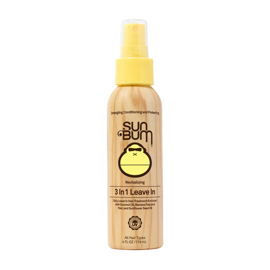 Sun Bum Revitalizing 3 in 1 Leave-In Conditioner Spray Detangler | Anti Frizz , Paraben and Gluten Free, Vegan, and Color Safe with UV Protection | 4 oz 4 Fl Oz (Pack of 1) 1 Count