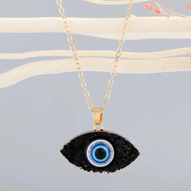 Vintage Evil Eye Pendant Necklace