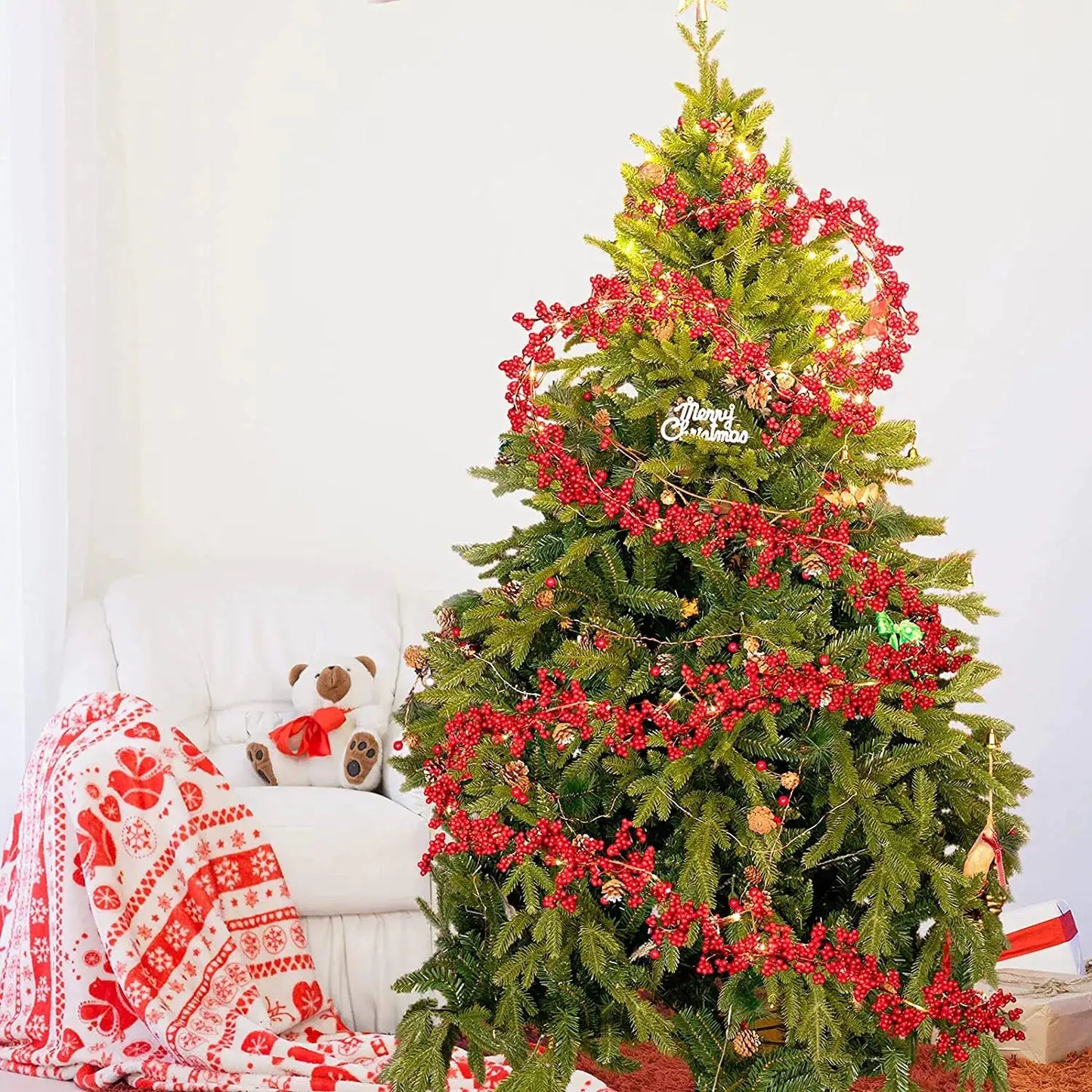 Red Berry Christmas Garland