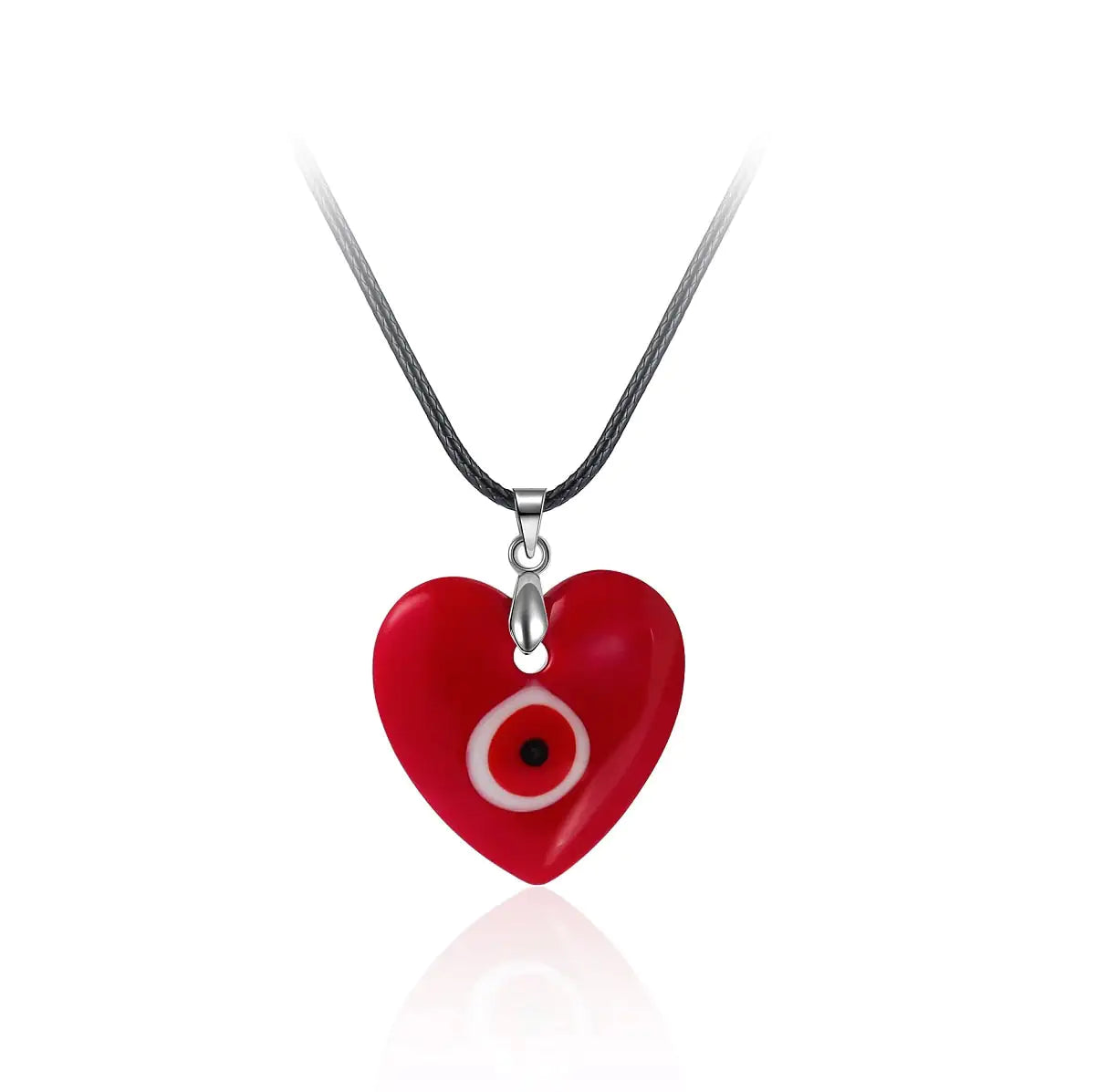 Turkish Glass Evil Eye Pendant Necklace