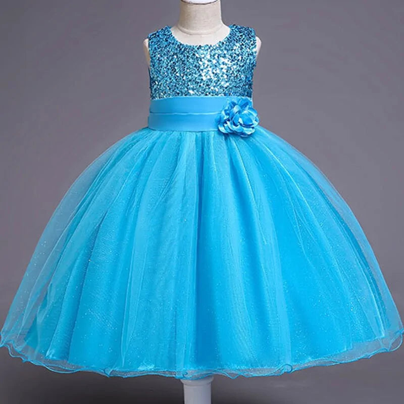 Children's Blue Sequin Dress