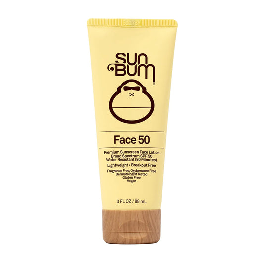 Sun Bum Original SPF 50 Sunscreen Face Lotion | Vegan Broad Spectrum with Vitamin E, 3 oz 3 Fl Oz (Pack of 1)