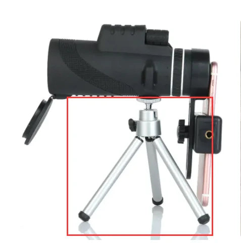 Powerful Monocular Telescope for Smartphone 40X60 Military Spyglass High Quality Large Eyepiece HD Hunting Spotting Scope Mount