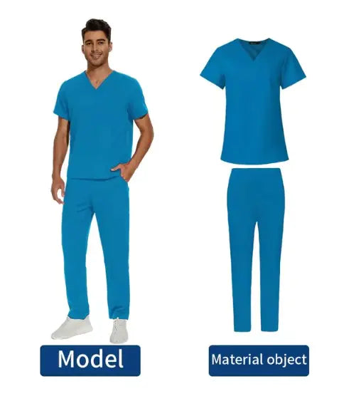 Men's V-Neck Medical Uniform