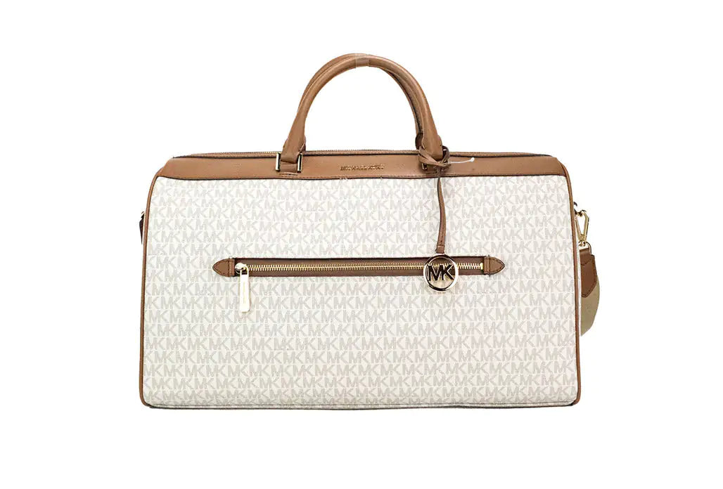 Michael Kors Travel XL Vanilla Duffle Weekender Bag