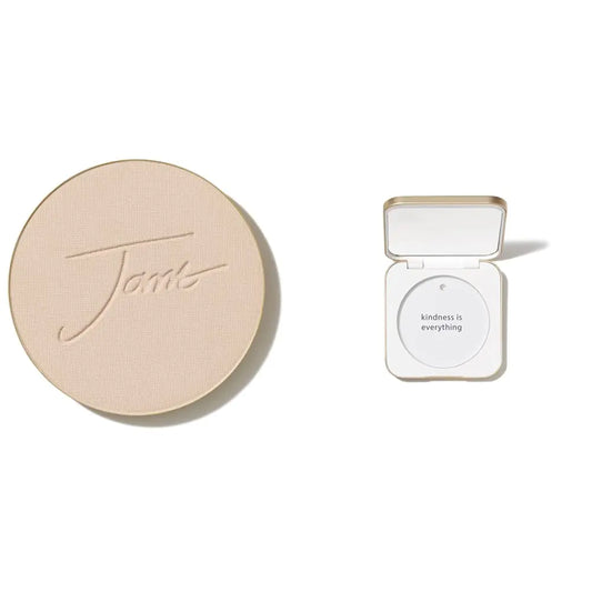 jane iredale PurePressed Base Mineral Foundation Refill or Refillable Compact Set| Semi Matte Pressed Powder with SPF | Talc Free, Vegan, Cruelty-Free Natural