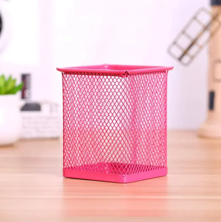 Metal Mesh Pen Holder