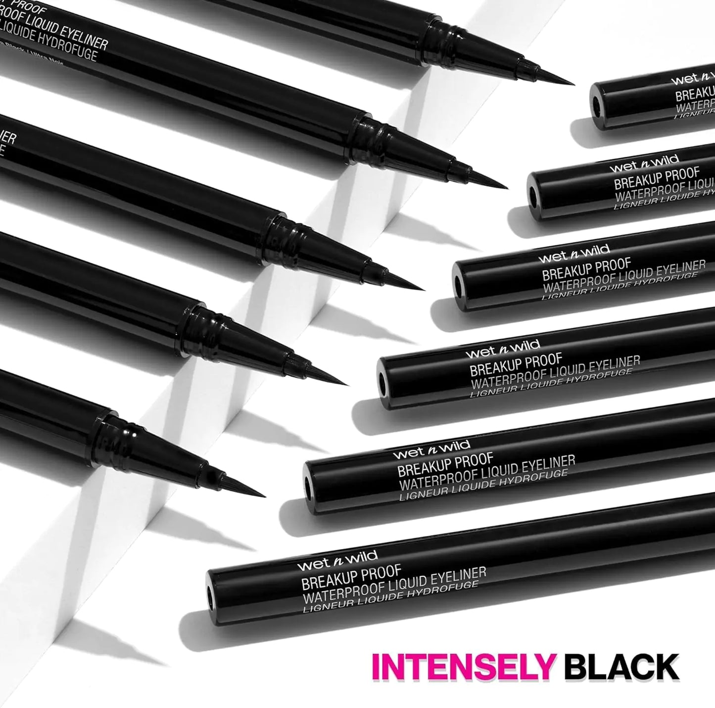 wet n wild Mega Last Breakup Proof Liquid Eyeliner - Quick Drying, Smudge-Resistant, 16-Hour Wear - Cruelty-Free & Vegan - Black 0.03 Fl Oz (Pack of 1)