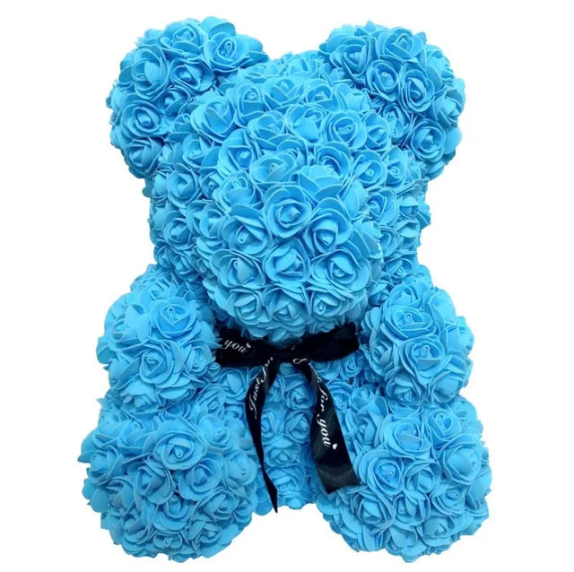 Teddy Rose Bear 25cm Artificial Flowers Rose Bear