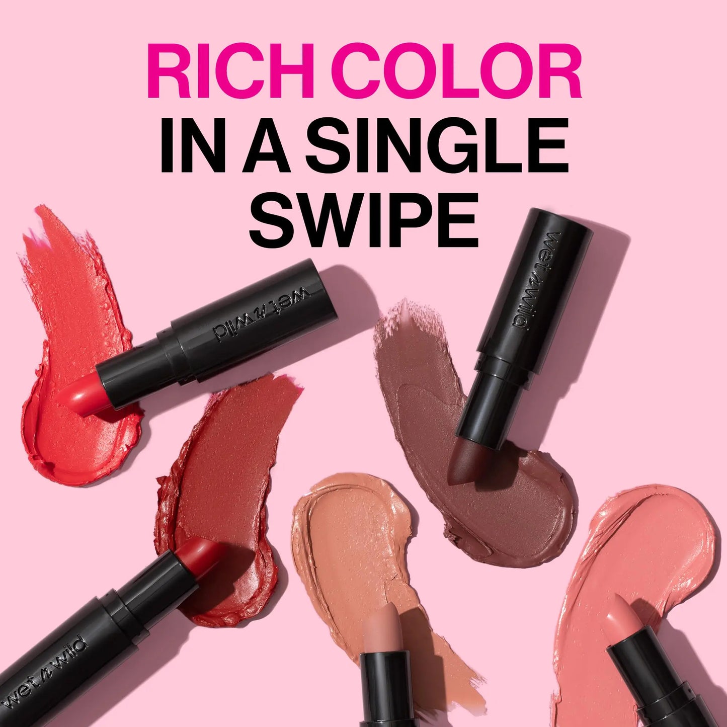 wet n wild Mega Last Matte Lip Color, Semi Matte Hyaluronic Acid Infused, Long Lasting Full Coverage for a Nourishing Pout, Cruelty-Free & Vegan - Mauve Outta Here