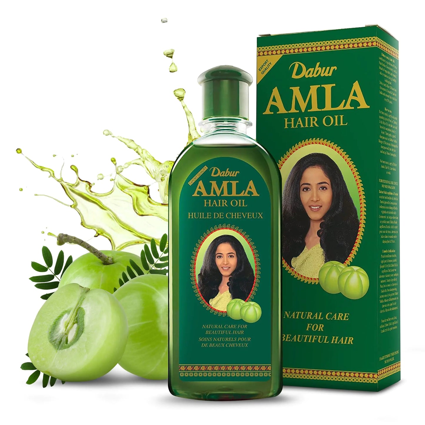 Dabur Amla Hair Oil for Healthy Hair and Moisturized Scalp, for Men and Women, Indian Bio Oil for Hair, Natural Care for Beautiful Hair (200ml) Herbal 6.76 Fl Oz (Pack of 1)