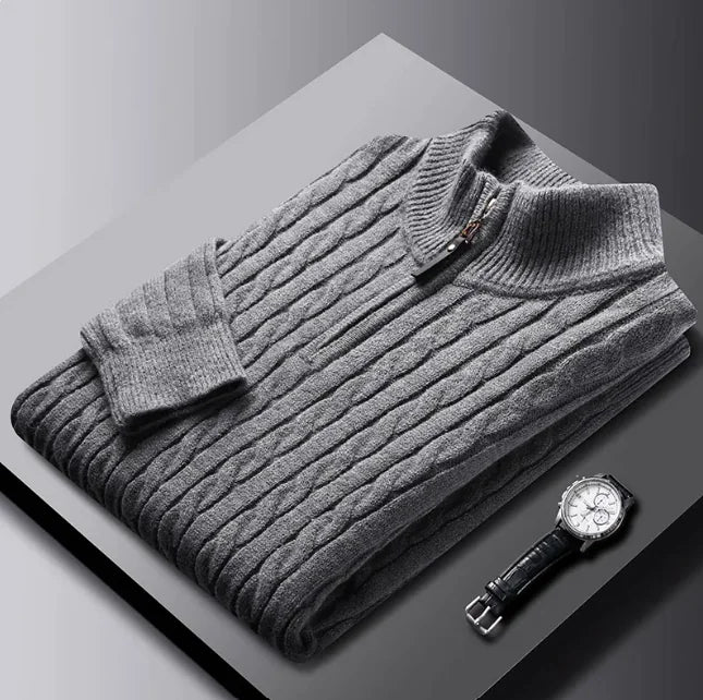 Men's Relaxed Fit Knit Sweater Jacket