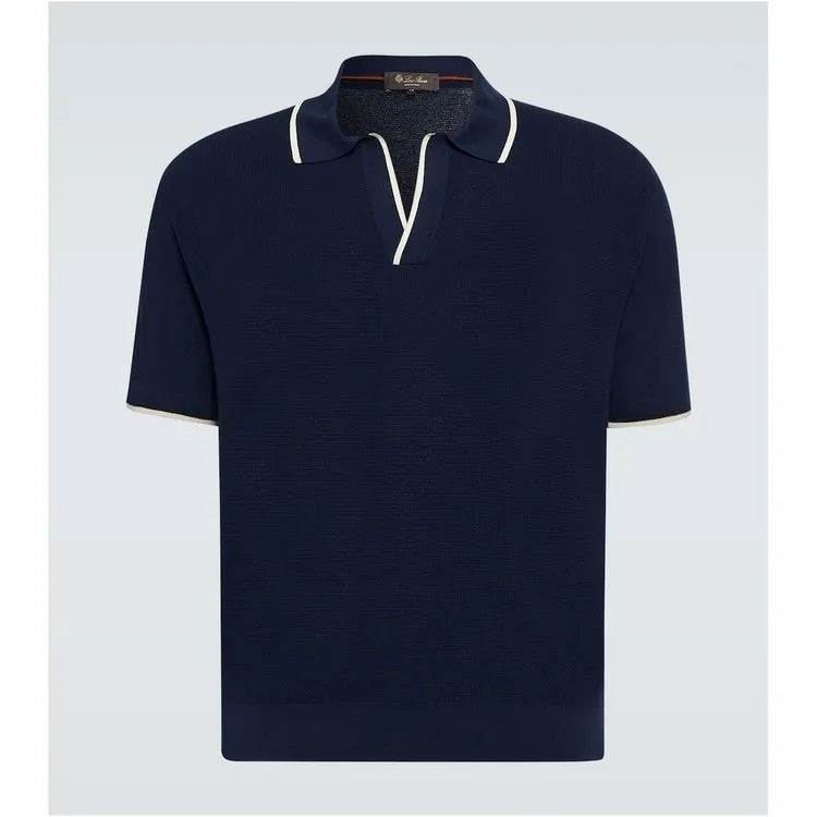 Open Neck Short Sleeve Polo