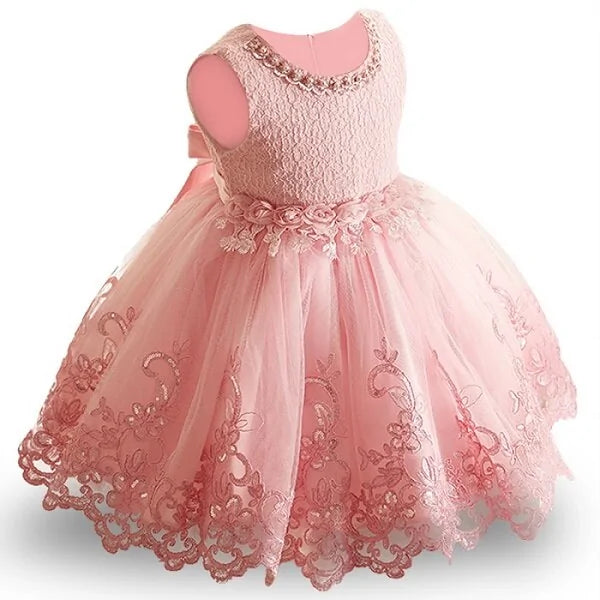 Children's Lace Sequins Evening Dress