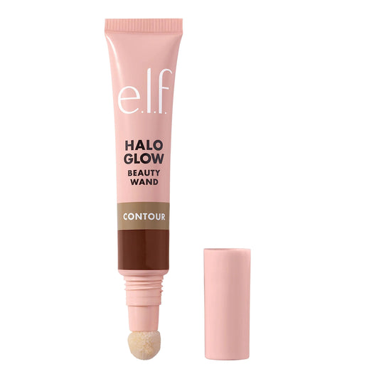 e.l.f. Halo Glow Contour Beauty Wand, Liquid Contour Wand For A Naturally Sculpted Look, Buildable Formula, Vegan & Cruelty-free, Tan/Deep 0.33 Fl Oz (Pack of 1)