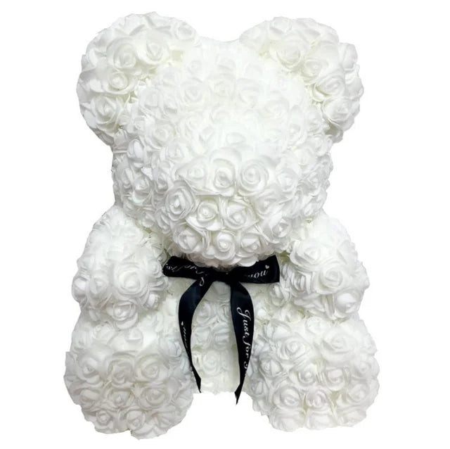 Teddy Rose Bear 25cm Artificial Flowers Rose Bear