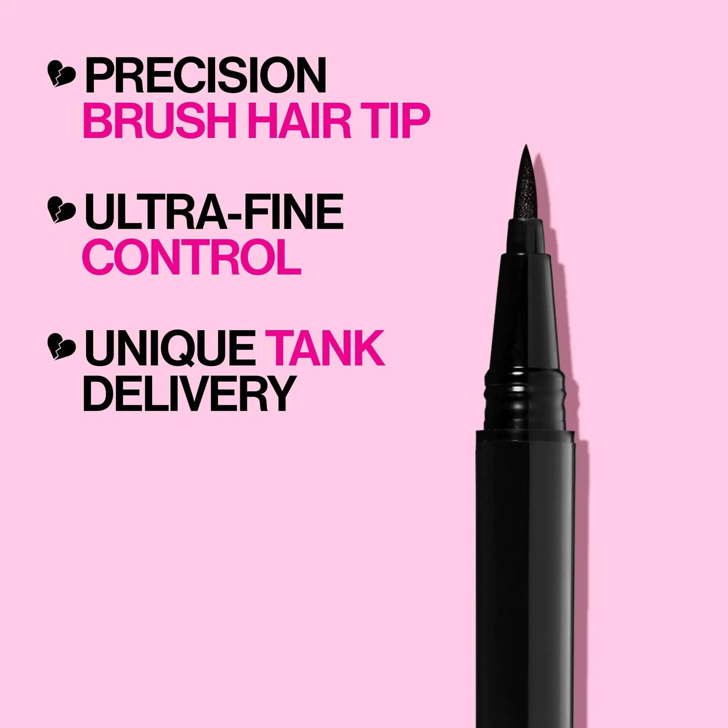 wet n wild Mega Last Breakup Proof Liquid Eyeliner - Quick Drying, Smudge-Resistant, 16-Hour Wear - Cruelty-Free & Vegan - Black 0.03 Fl Oz (Pack of 1)