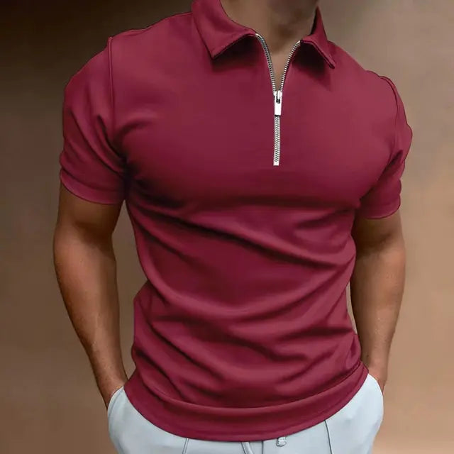 Summer Men's Solid Color Polo Shirts