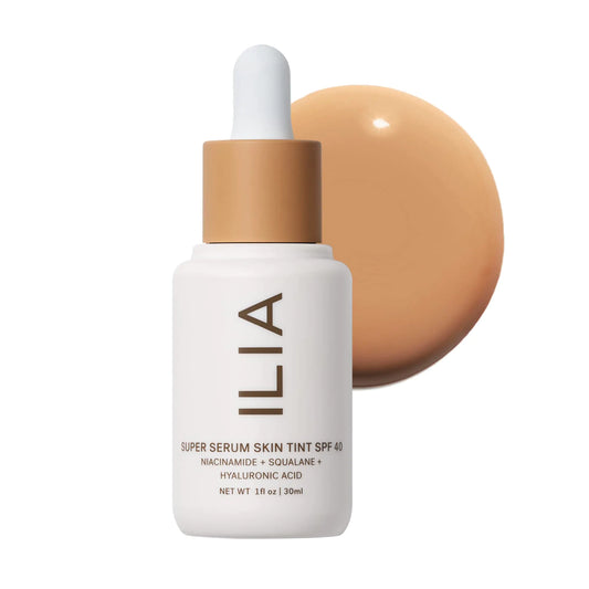 ILIA - Super Serum Skin Tint SPF 40 | Non-Comedogenic, Vegan, LIghtweight to Help Against Blue Light, + Pollution while Hydrating, Smoothing, + Refining (Matira ST11, 1 fl oz | 30 ml) ST11 Matira (Medium, Cool Undertones)