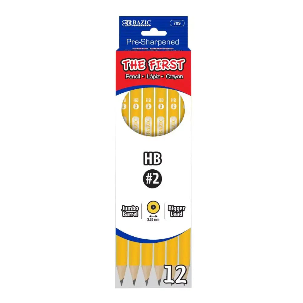 Yellow Pencil #2 Premium Jumbo (12/pack) - My First Pencil