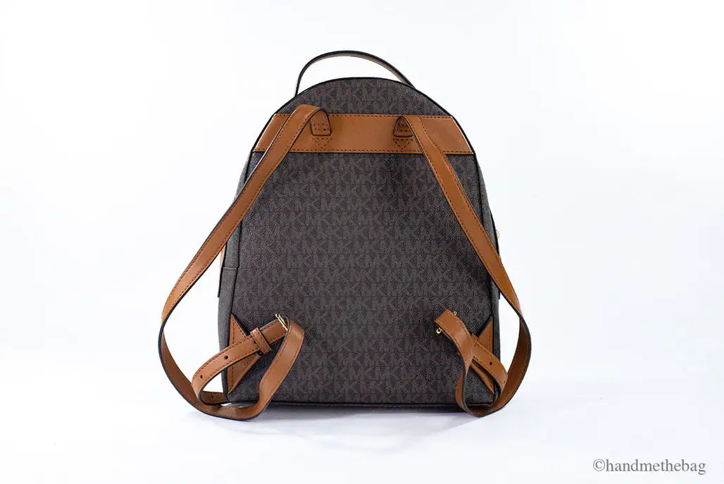 Michael Kors Valerie Medium Brown Acorn Signature Backpack