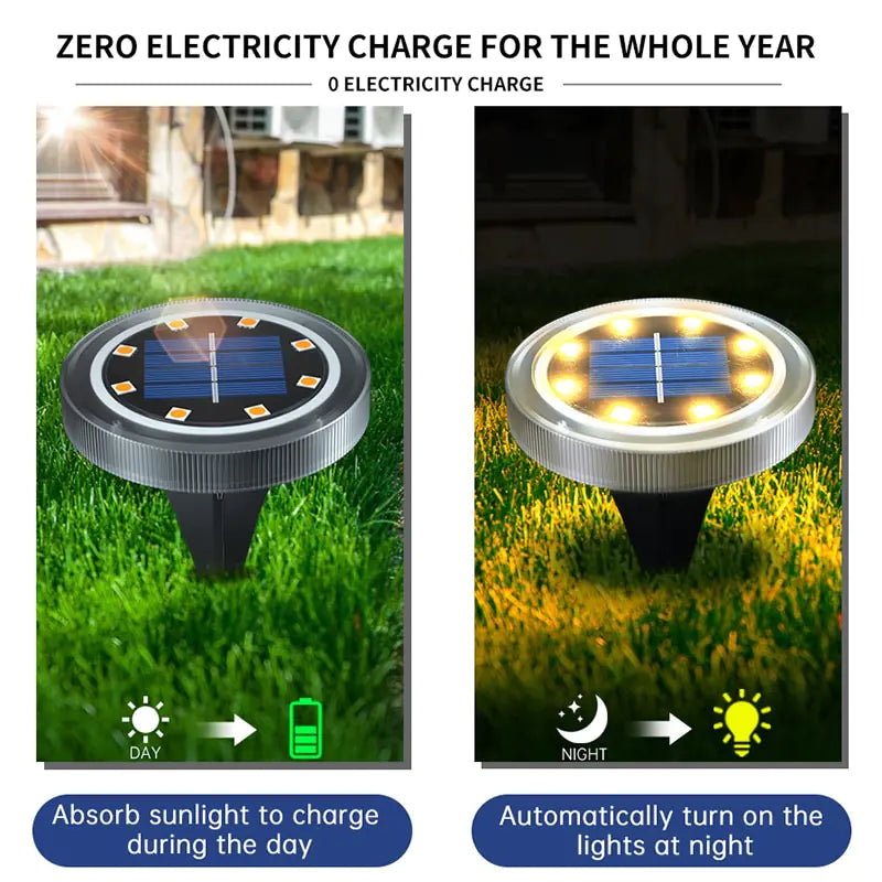 Solar Powered Ground Lights