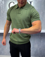 Open Neck Short Sleeve Polo