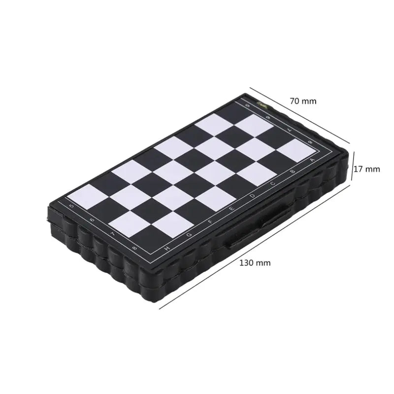 Mini Chess Set Folding Plastic Chessboard