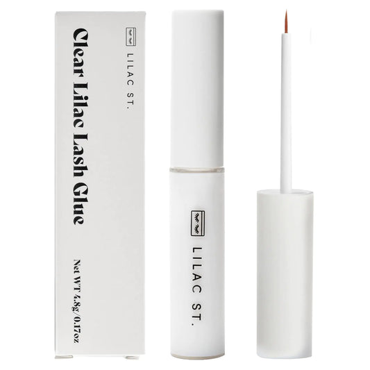 Lilac St - Lilac Lash Glue (Clear) - Beginner Lash Cluster Glue - Precise Brush Tip Applicator - Strong Hold & Easy Removal - Waterproof - Sensitive Eyes Safe - Cruelty Free, Vegan, Women Founded Clear