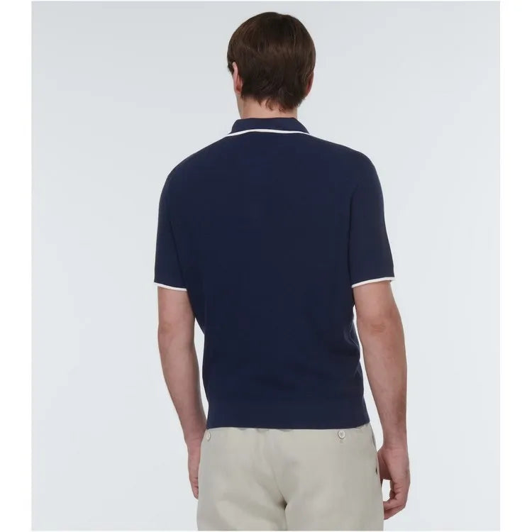 Open Neck Short Sleeve Polo