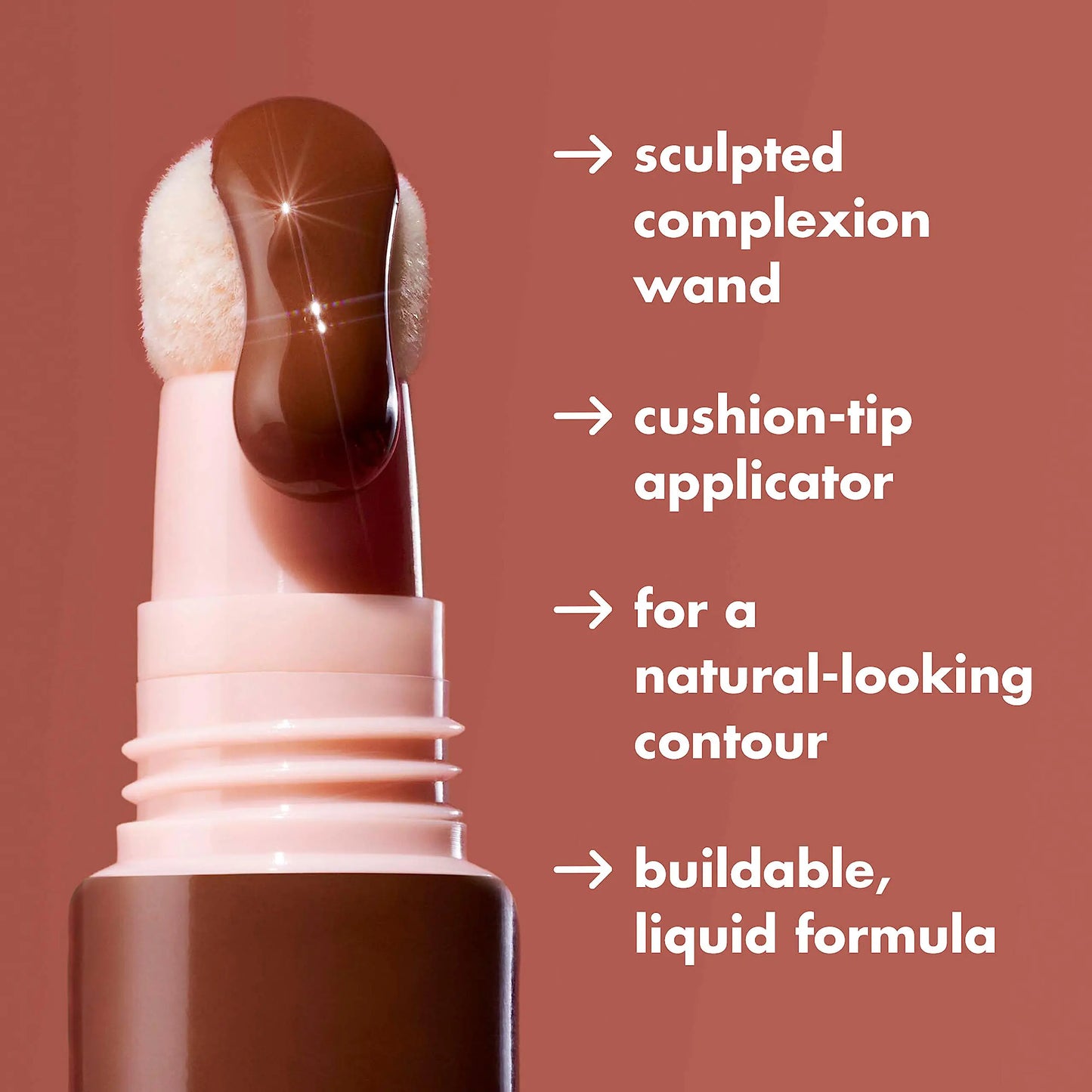 e.l.f. Halo Glow Contour Beauty Wand, Liquid Contour Wand For A Naturally Sculpted Look, Buildable Formula, Vegan & Cruelty-free, Tan/Deep 0.33 Fl Oz (Pack of 1)