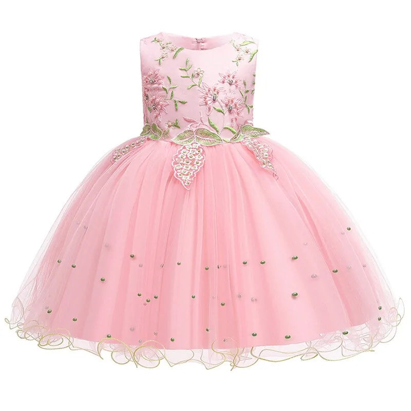 Children's Flower Tulle Dress