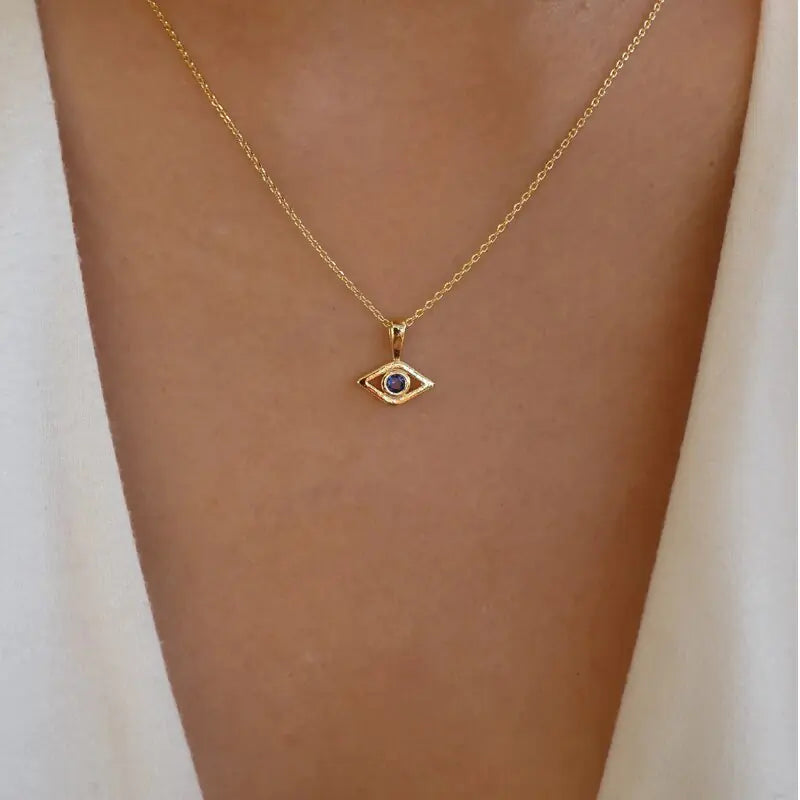 Turkish Blue Evil Eye Necklace