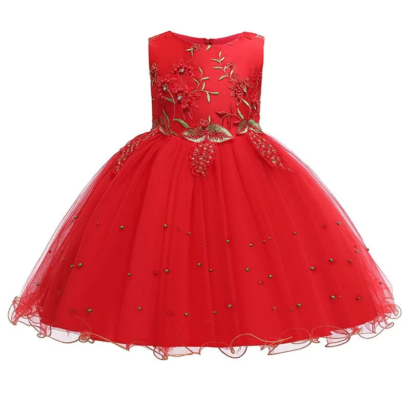 Children's Flower Tulle Dress