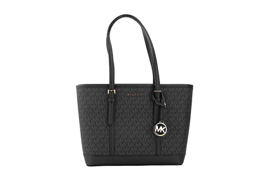 Michael Kors Jet Set Travel Small Black PVC Tote