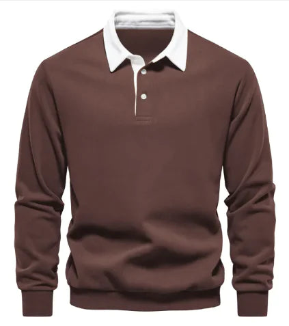 Men's Casual Polo Collar Sweater