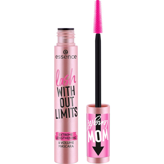 essence | Lash Without Limits Extreme Lengthening & Volume Mascara (01 | Extra Black) | Volumizing & Lengthening | Vegan, Cruelty Free & Paraben Free 01 | Extra Black