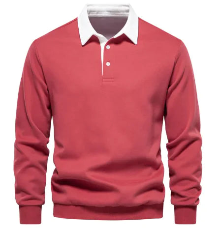 Men's Casual Polo Collar Sweater